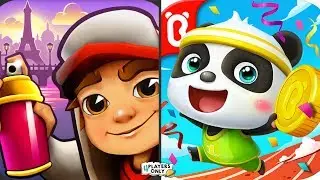 Subway Surfers [TAGBOT, Valentine&rsquo;s Day, PARIS] VS Little Panda Run