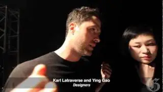 Fashion designers Ying Gao and Karl Latraverse