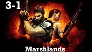 RESIDENT EVIL 5 - Chapter 3-1 | Marshlands (All BSAA Emblems & Treasures)