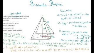 Problema piramida patrulatera regulata & Prisma triunghiulara regulata. Clasa a 8-a