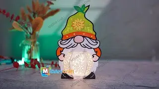 How To Make Fall Gnome Lantern V3 - Diy Halloween Gnome Lantern for Home Decoration