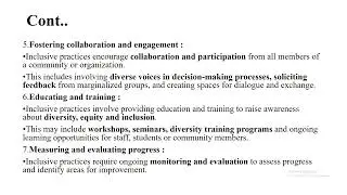 Human Value Ethics- Inclusive Practices