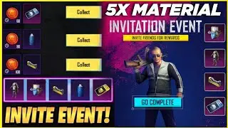 FREE 5X MATERIAL | BGMI INVITE EVENT EXPLAIN | FREE REWARDS NEW EVENTS