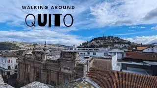 Walking in the old town Quito