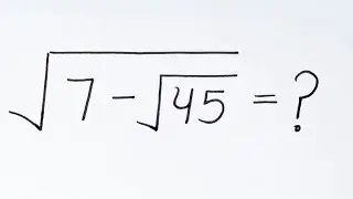 A tricky math olympiad question  | Calculator Not Allowed | Turn in Quadratic equation | competitive