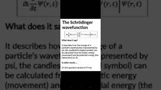 Schrodinger wave equation