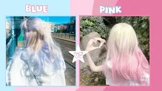 PINK 🌺 VS BLUE || CHOOSE YOUR FAVORITE COLOR #trending #vs #choose #asthetic #cute #pink #blue || 