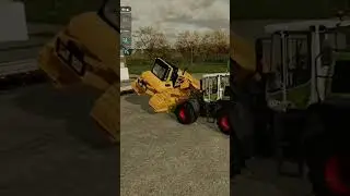 WOW a TRACTOR lifts a D6 DOZER (farming simulator 22)🔥&hellip;.#shorts #fs22