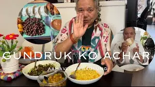Приготовление маринада Гундрук | Праздник Момо, Уингз, Самоса и Алу Ко Ачар!
