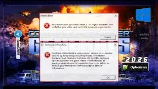 Fix All C&C Generals Problems In Two Mins (DirectX 8.1 Error/Full Screen)