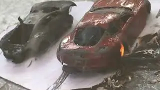 Car on fire remember of paul walker