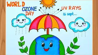 World Ozone Day Drawing |Save Ozone Layerdrawing |Ozone Day Poster Drawing |EasyPoster Idea