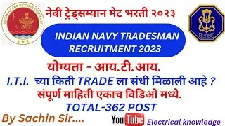 Indian Navy Recruitment 2023 Total post-362 only for ITI