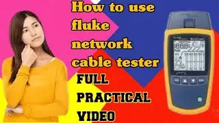 How to use fluke network cable tester | Rj 45 and coaxial cable tester | tarowala tech