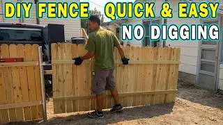 DIY Menards premade fence panels ON a BUDGET
