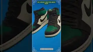 #Fortnite Kicks ✔ Air Jordan 1 High 'Pine Green' Kicks 👟