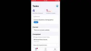 Apple Research App demographics form and Apple Women's Health Study menstrual status survey
