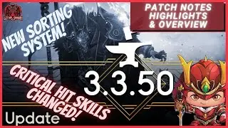 NEW Loot Filters, CRITICAL Skills CHANGED! LATEST PATCH 3.3.50 Breakdown! | GodFall #godfall