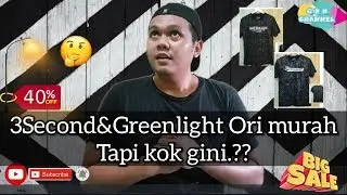 Shopee part 3 : Beli Baju 3second dan greenlight Ori atau enggak ya???