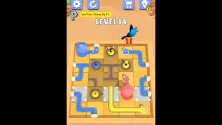 Game : water connect level 14 ; game play. Puzzle games