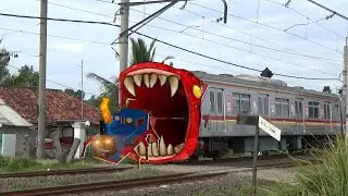 Kereta Train Eater vs Kereta Thomas Exe vs Kereta Xing-Xing Exe