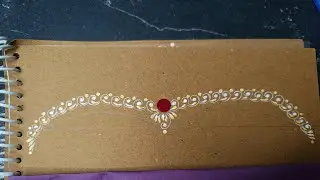 খুব সহজ একটি কলকা🍁😊🌼 simple forehead bridal kolka design