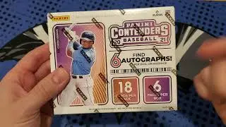 New Product Review! 2021 Panini Contenders Baseball Cards Hobby Box  2X 1st Rounders Auto Pulled!