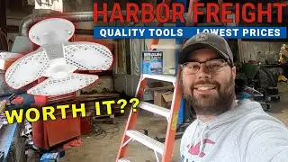 Монтаж и проверка освещения в магазине Harbor Freight