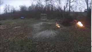 Propane exploding