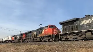 RARE: NS 20E @ Union, NJ with 2 CN ES44ACs trailing