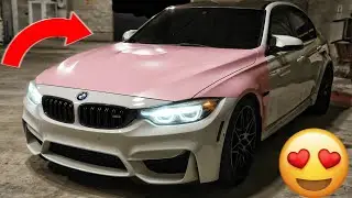 Я НАЧАЛА ОБЛИЦОВЫВАТЬ СВОЙ BMW F80 В РОЗОВЫЙ ЦВЕТ!