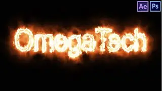 Fire text animation after effect CC || OmegaTech