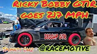 2800HP @T1Race GTR goes 217MPH Race Motive Poconos Raceway *Ricky Bobby*