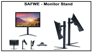 SAFWE Monitor Stand - Desktop Display Stand with Height Adjustable Monitor Mount