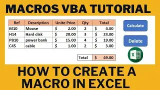 macros VBA tutorial | macros tutorial | excel macros VBA tutorial create macos in excel