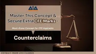 What is a Counterclaim? | Concept Simply Explained | Exclusive Lecture Extract! #cfe #counterclaim