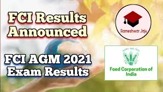 FCI AGM Results Announced | FCI Results 2021 | @RameshwarJaju