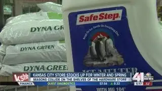 Preparing for winter storm near spring