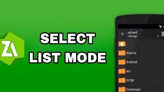 How To Select List Mode On ZArchiver App