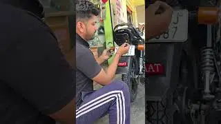 splendor bike brack light Ak 47 logo sticker install #naveenbikefeatures #no1naveenbike165
