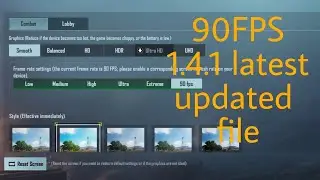 BGMI 1.4.1 latest 90fps Anti reset file
