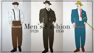 Drawing men&rsquo;s fashion (1920 - 1950)