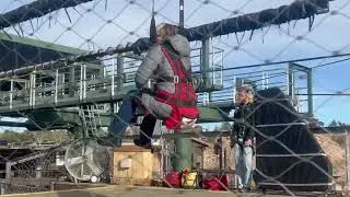 Cloudscraper Zip line in Royal Gorge, Colorado at Christmas!