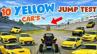 which yellow car cross the bridge... - 🚕🔥 extreme car driving simulator #car #racing #gaming