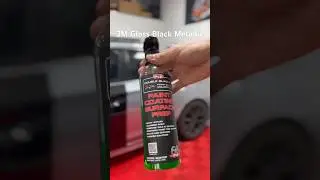 Wrapping a door in 3M Gloss black metallic (with liner on) #wrap #3m #wrapping #satisfying #cars