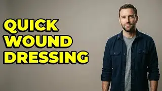 How do you apply a dressing to a minor camping wound?