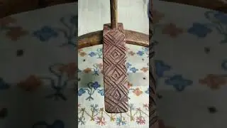 Antique Turkish Drop Spindle Wonderful Woodwork #antique #woodworking #woodwork #spindle #spinning