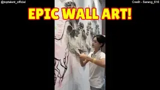 Mural Master Transforms Walls Into Jaw-Dropping Art #talent