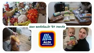 Havi bevásárlás 5 fős családunknak '24 január / Aldi haul