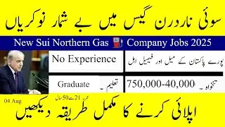 Sui Northern Gas ⛽ Company Multiple Jobs 2025 - New Careers Opportunity In Pakistan - How to Apply